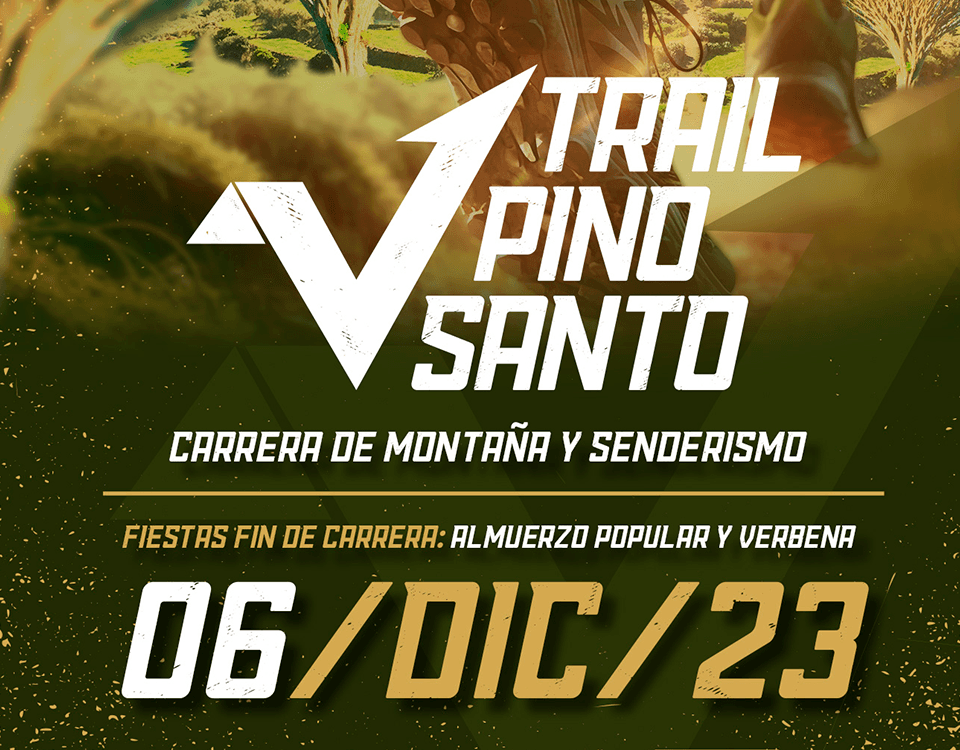 Cartel de la carrera Trail Pino Santo del 6 de diciembre de 2023
