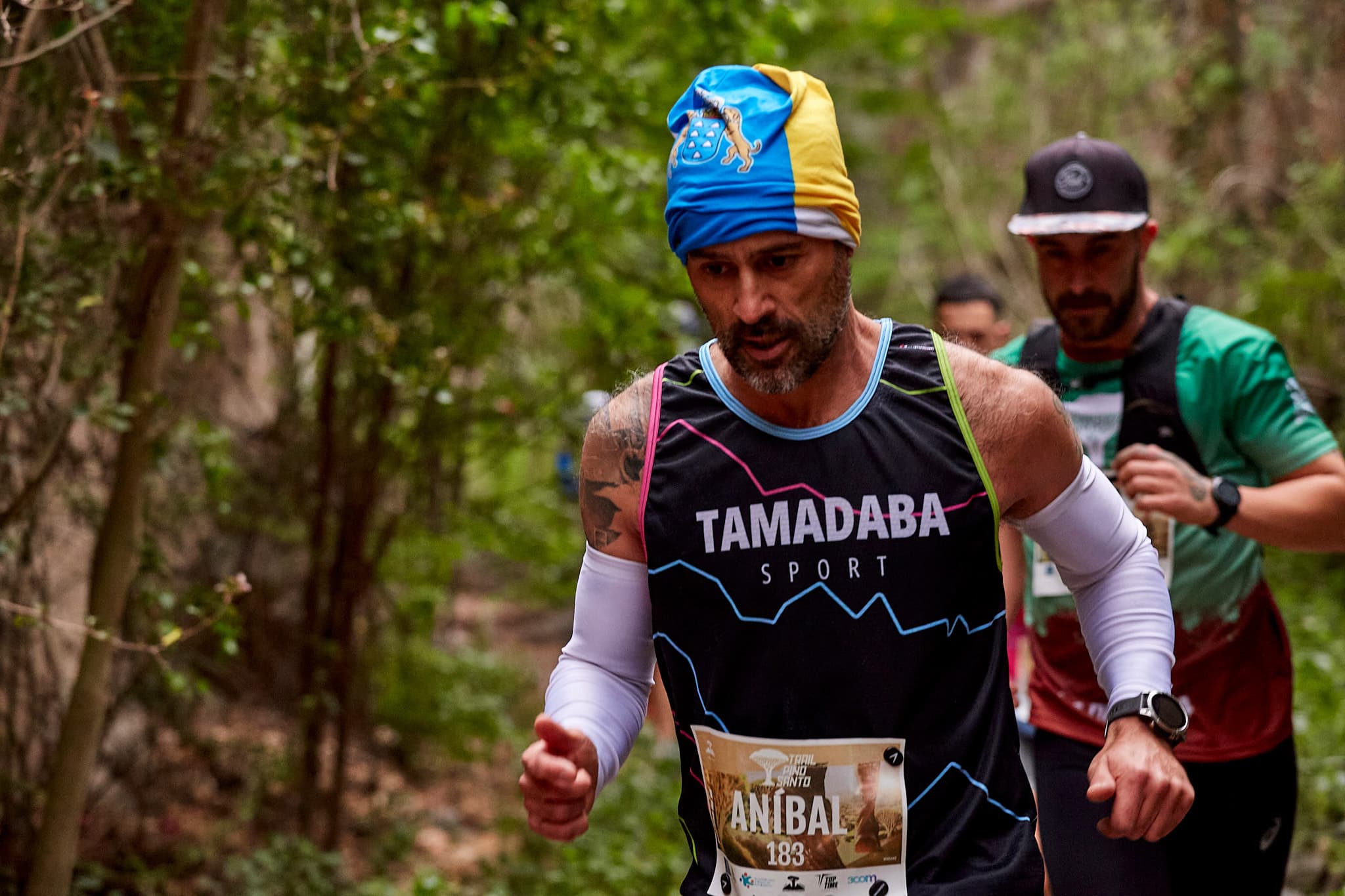 Corredor en la Trail Pino Santo 2024